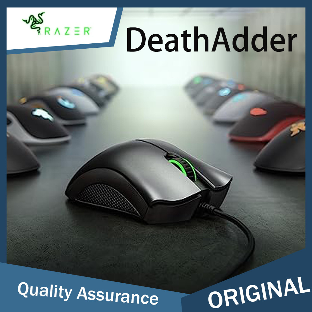 Razer DeathAdder Essential Gaming Mouse 6400 DPI Optical Sensor 5 Programmable Buttons - Meanical Sw