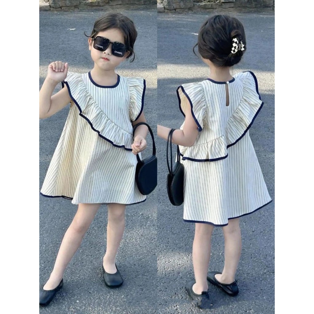 KIKKI SHOP Korea Style Dress Pricess Anak Perempuan Dress Manis Anak Perempuan Gaun Manis Gaun Anak 