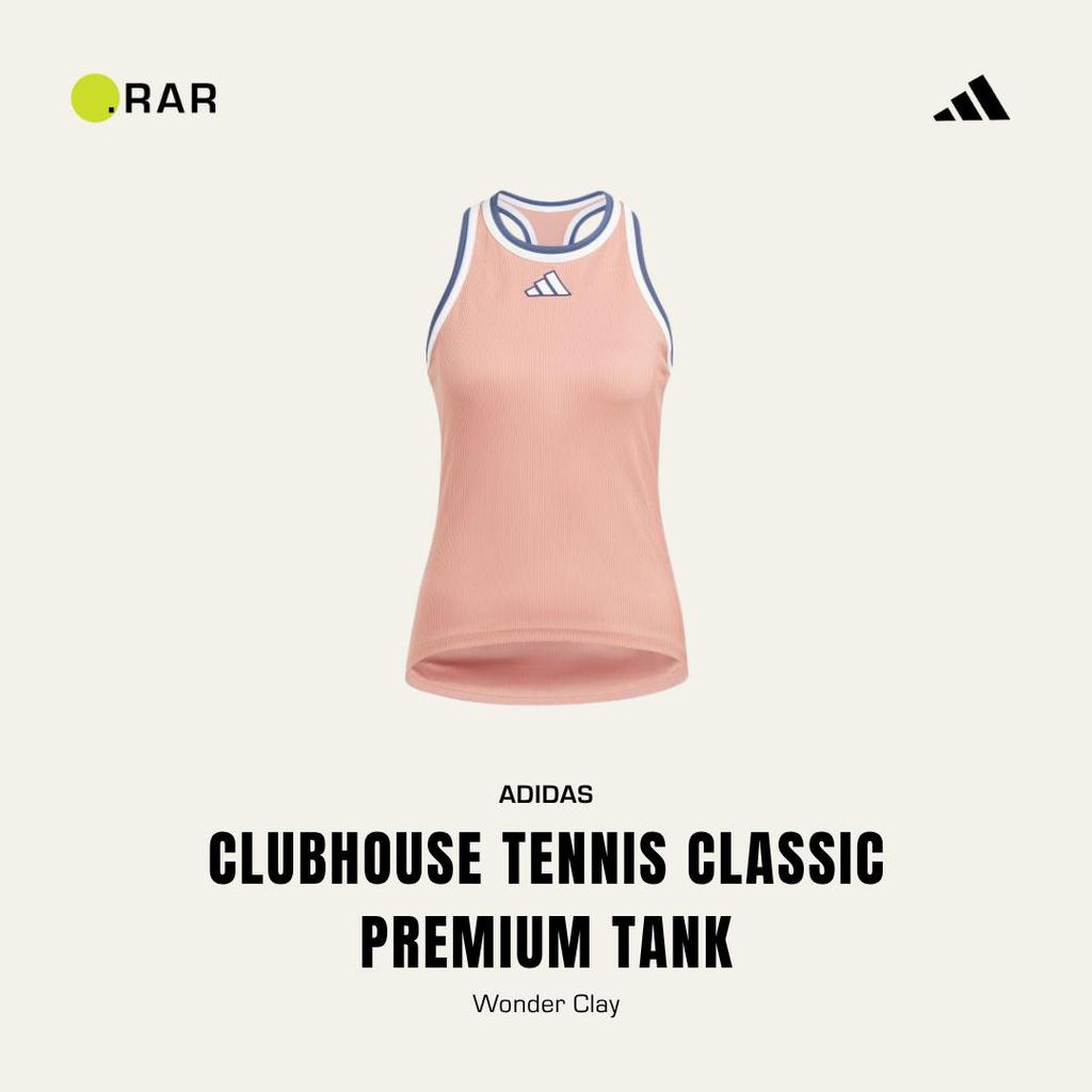 Adidas Clubhouse Tennis Classic Premium Tank - Wonder Clay - Baju Tenis