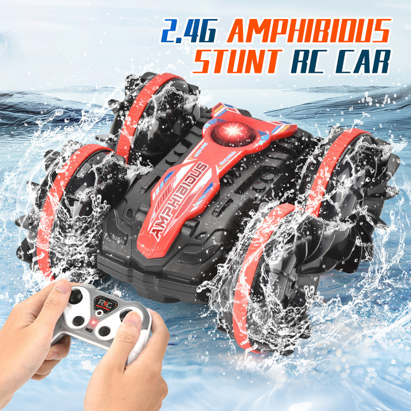 Amphibious toy car, remote control car, remote control off-road four-wheel drive car, long endurance