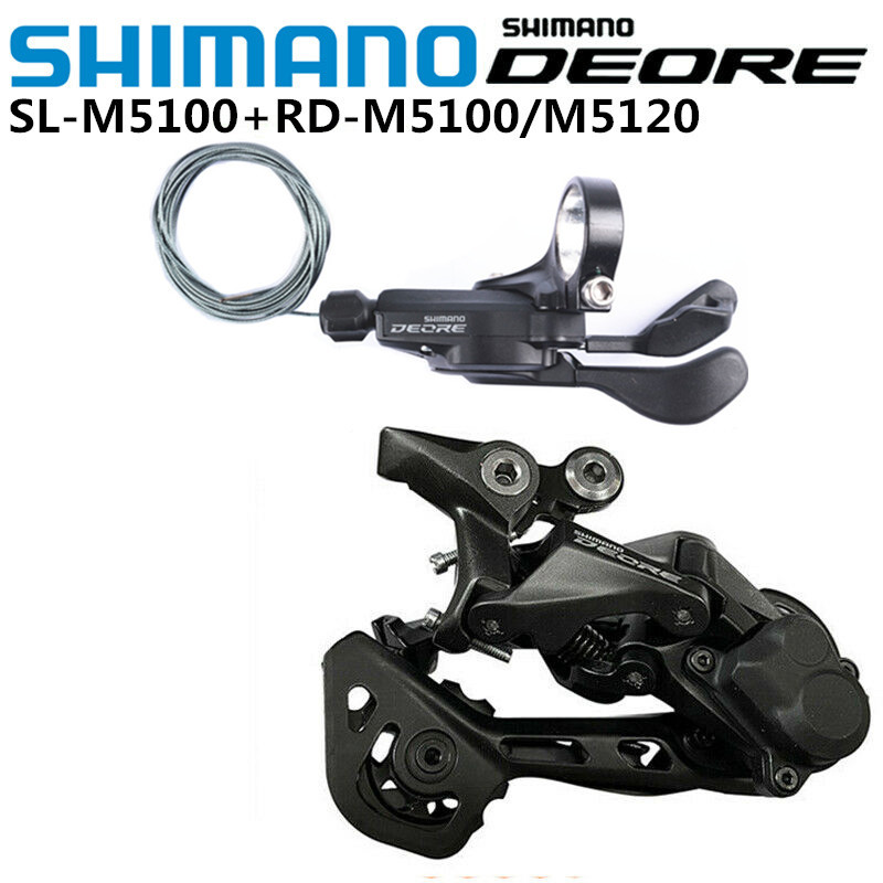 SHIMANO DEORE M5100 XT M8000 SLX M7000 11S Tuas Pemindah Gigi Belakang Mini Groupset MTB Transmisi S