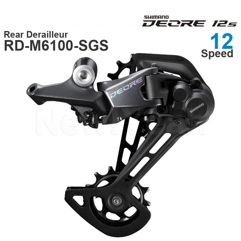 SHIMANO DEORE M6100 12v Rear Derailleur RD-M6100-SGS SHIMANO SHADOW RD+ - 1x12-speed Suku cadang asl