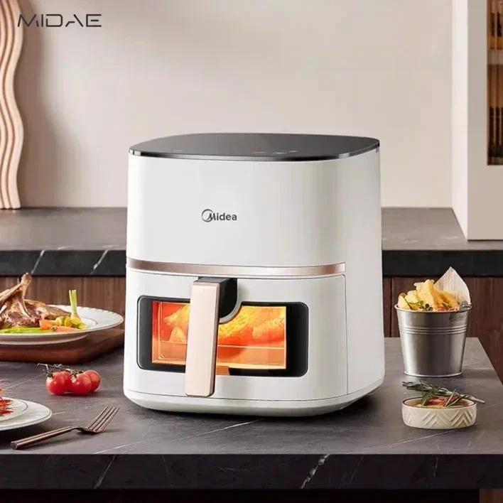 Midea air fryer home new intelligent largecapacity visual noturn oilfree multifunctional official fl