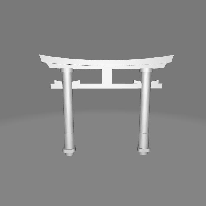 Diorama Diecast Gerbang Jepang Torii Gate Skala 1 64 Figure Miniatur