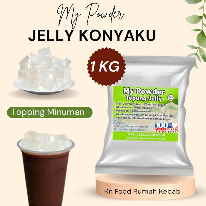 Tepung Jelly Konyaku 1 kg - bubuk Jelly Powder-Jelly Konyaku Powder