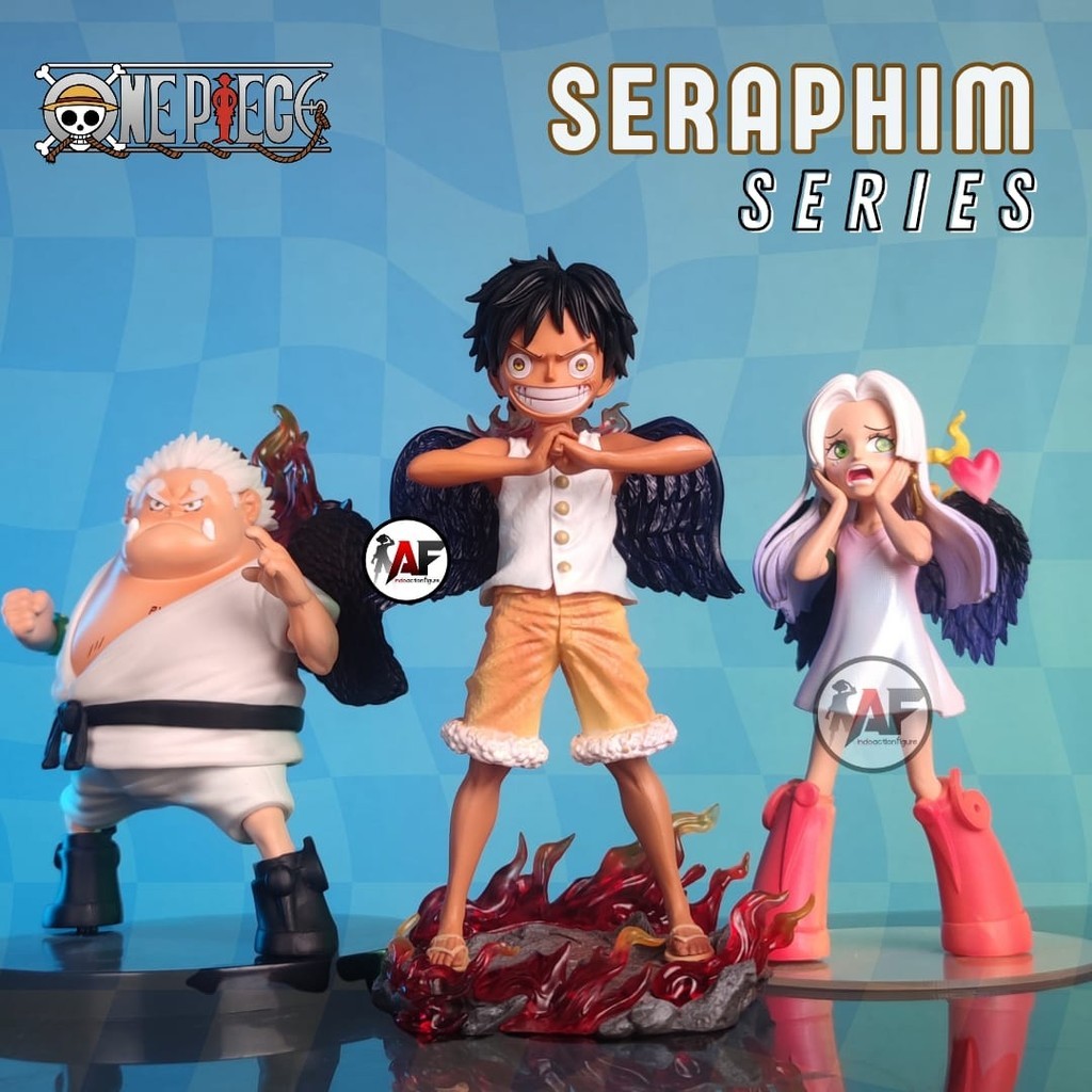 Action Figure One Piece Boa Hancock Jinbe, Mihawk, Luffy Seraphim S-Snake CJG MHY Design Recast