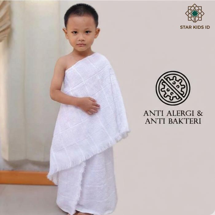 Kain Ihram Bayi Balita Anak TK Paud Laki Perempuan Baju Manasik Haji Umrah Anti Bakteri / Pakaian Ih