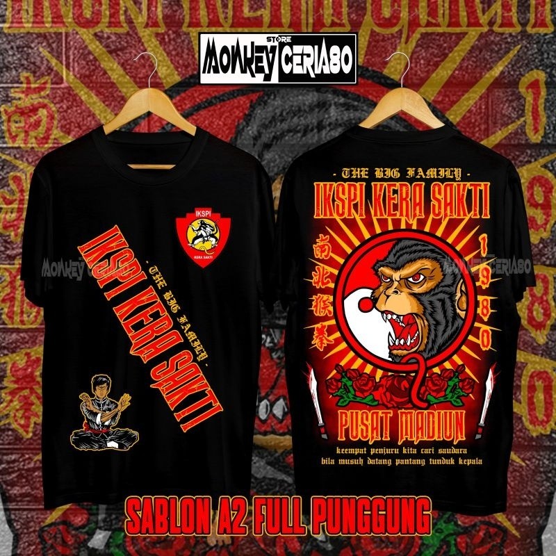 [spot]  KAOS IKSPI KERA SAKTI / PASKER LAWASAN / SABLON A2 FULL PUNGGUNG / PENCAK SILAT / 1980 .TS M