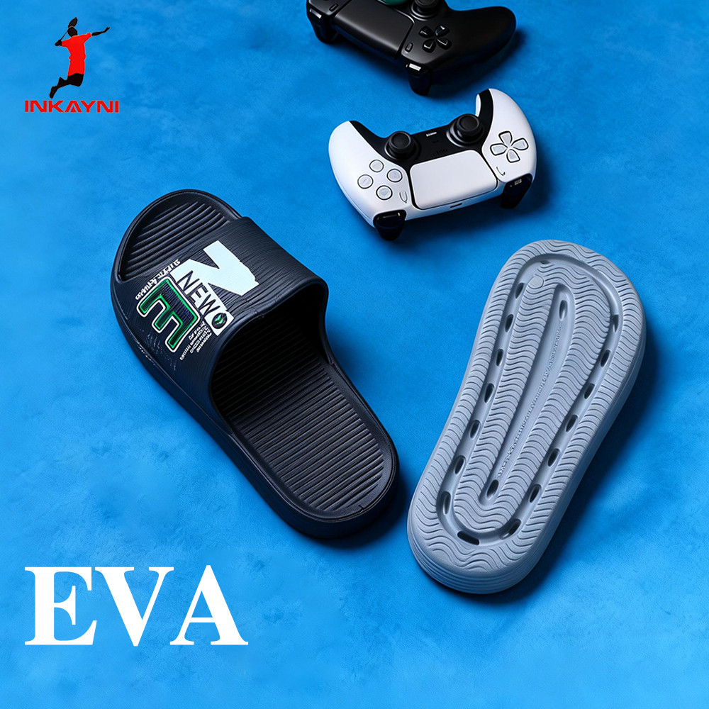 INKAYNI sandal laki laki slop karet pria sandal slop pria karet empuk sandal anti slip dan anti lici