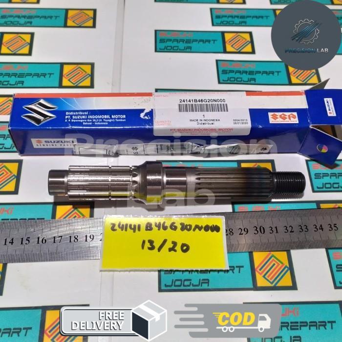 AeroForge- 24141B46G20N000 Shaft As Output Gardan Mata 13-20 Suzuki Spin 125 Original