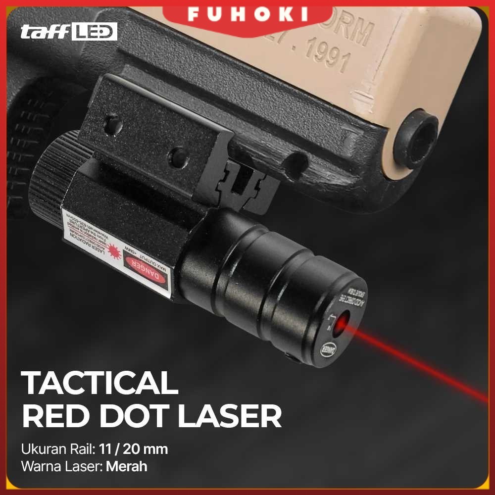 TAFFLED Tactical Red Dot Laser Gun Mount Airsoft Rifle 11/20mm - HJ11