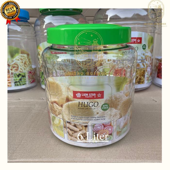 Toples Plastik 20 Liter / Toples Asinan / Toples Lebaran HUGO LIONSTAR - 6L
