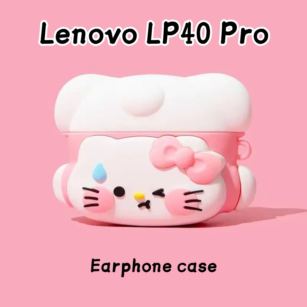 Coco Case Untuk Lenovo LP40 Pro Case Hiu kreatif kartun Soft Silicone Earphone Case Cover NO.1