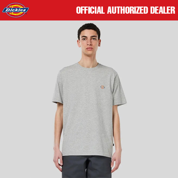 KAOS KATUN PRIA CASUAL SIMPLE LENGAN PENDEK ABU ABU ORIGINAL DICKIES | MAPLETON GREY