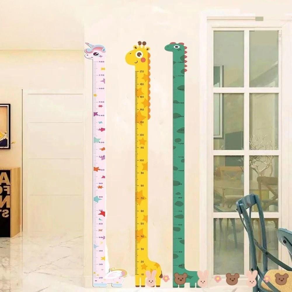 Meteran Pengukur Tinggi  Sticker Dinding Pengukur Tinggi Badan Karakter Desain Gambar Menarik Untuk 