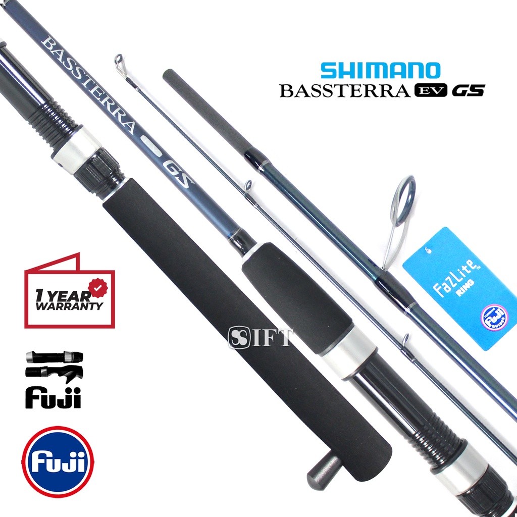 Joran Galatama SHIMANO BASSTERRA EV GS | Fuji Fazlite + Fuji seat | 165 180 | Kolam bastera basstera