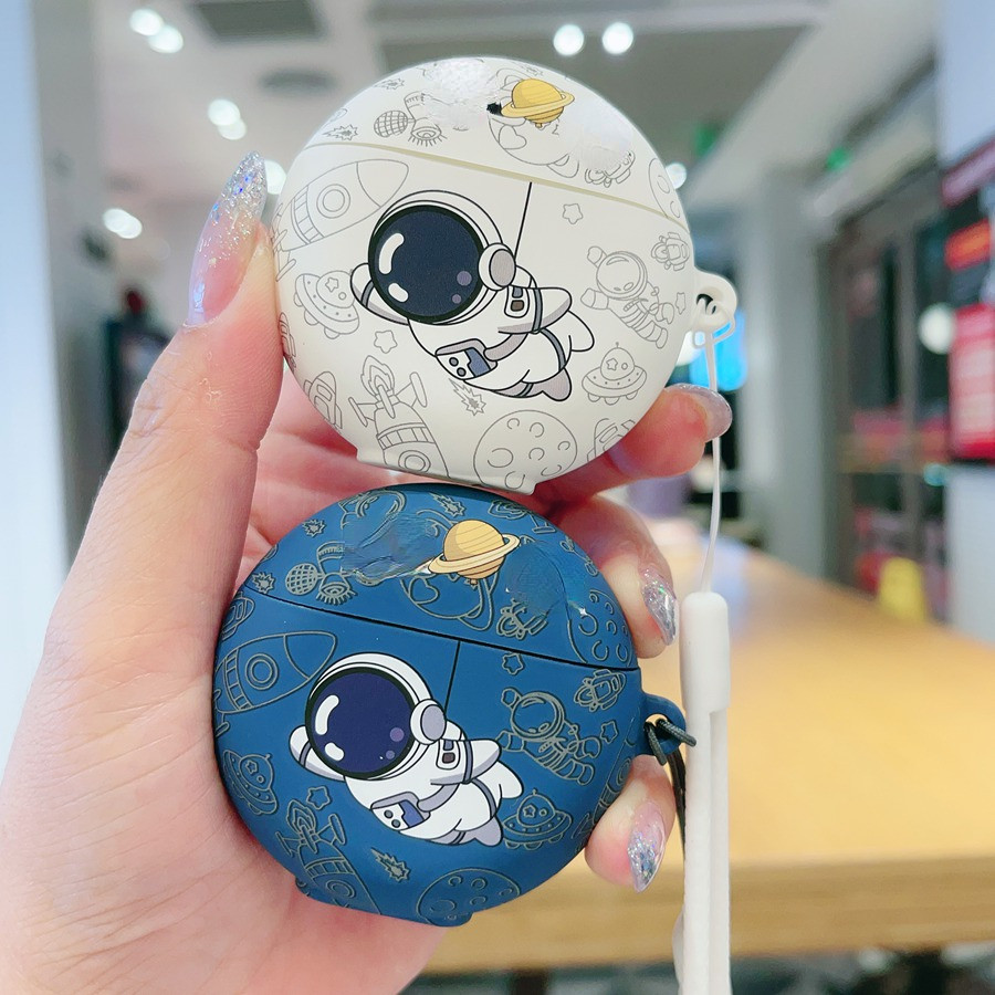 For Huawei FreeBuds 5i / 4i/4e / 4/3 case cartoon astronaut Matte Silicon freebuds5 Earphone Cover F