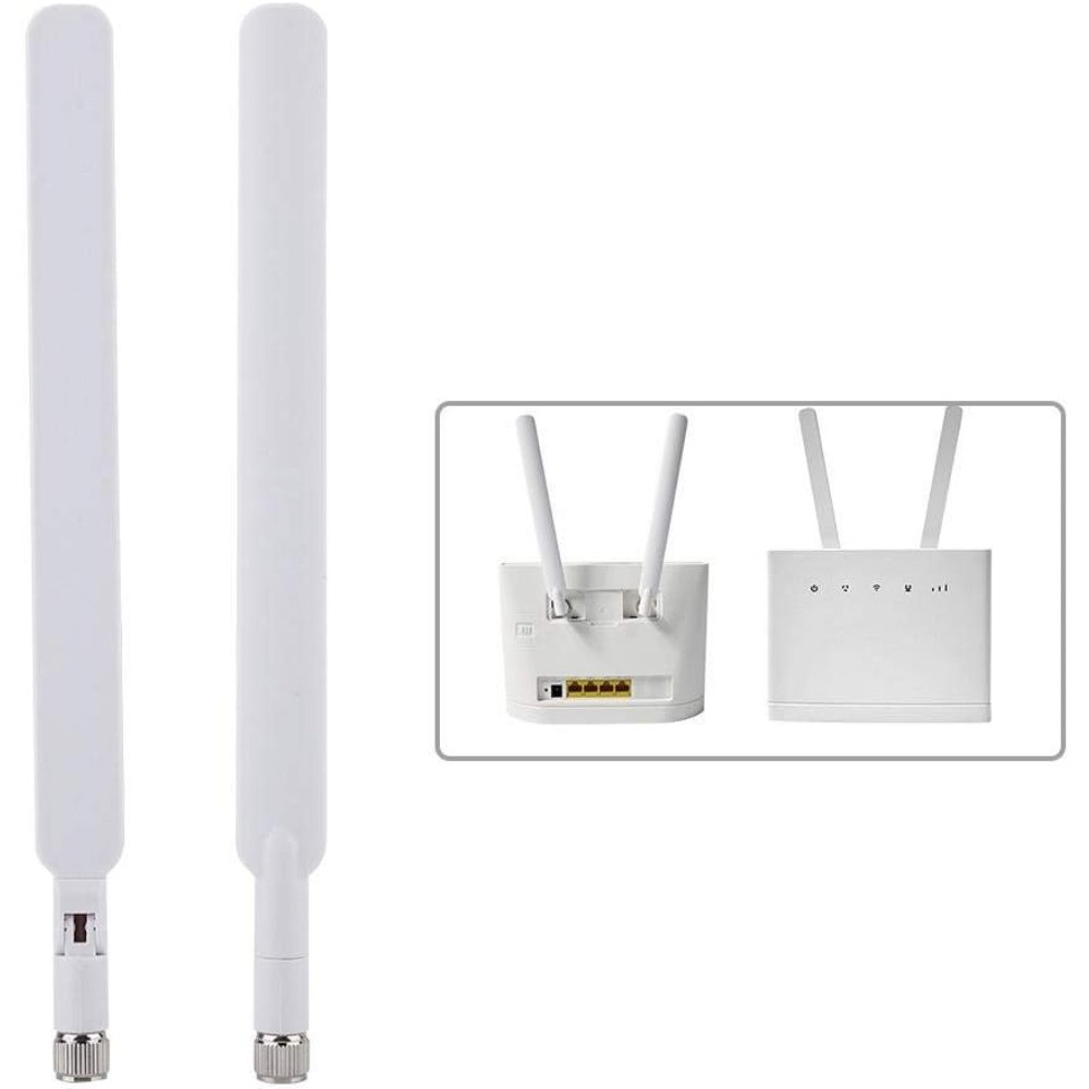 2PCS 2X 5dBi 4G LTE Wireless Router Antenna Signal Gain Antennae with SMA Connector for Huawei B310/