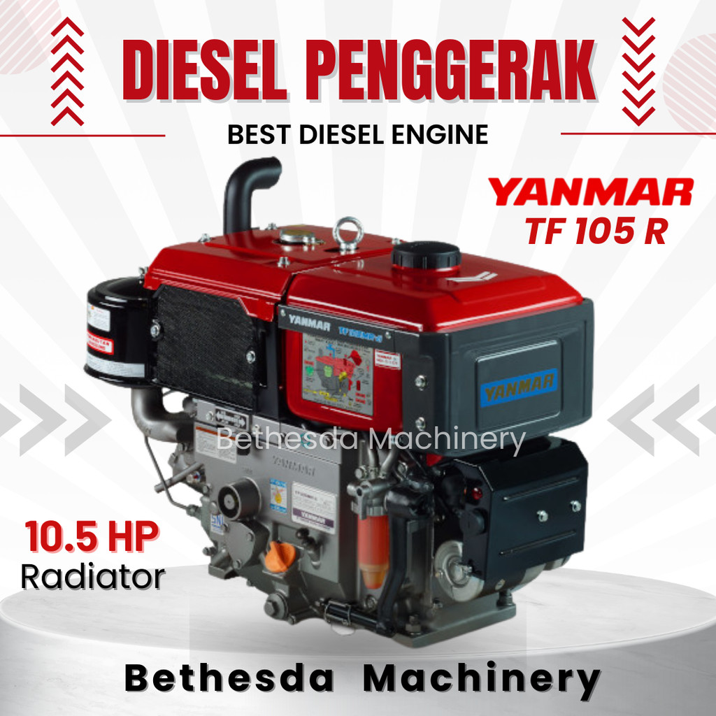 Diesel Yanmar 10.5 HP mesin penggerak 10 pk YANMAR TF 105 R