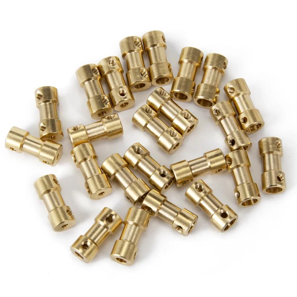 5pcs Brass Flexible Shaft Coupler 2mm/2.3mm/3mm/3.17mm/4mm/5mm/6mm for Motor Transmission Connector 