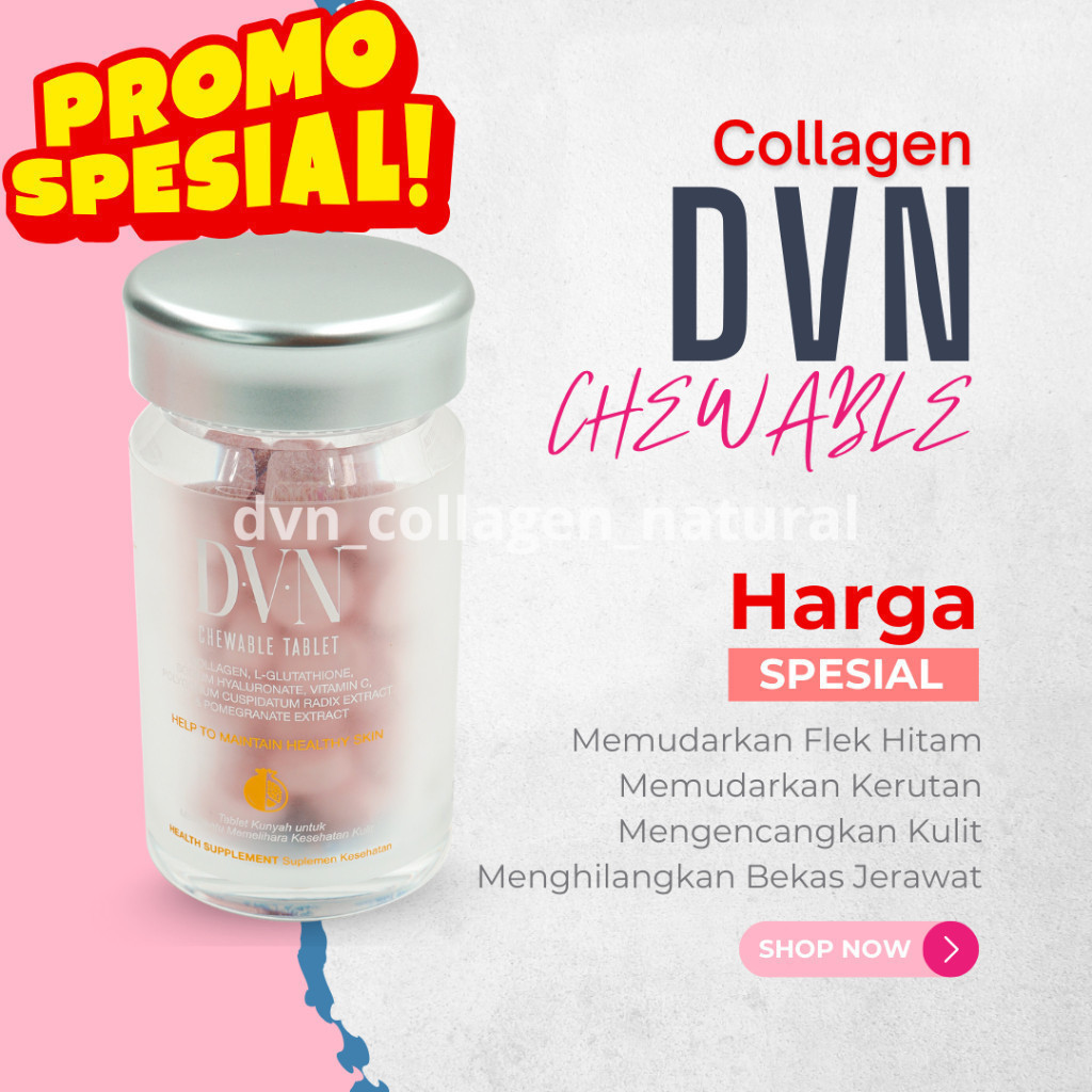 Dvn Collagen Kemasan Terbaru Produk Dijamin 100% Original | Dvine Kolagen | D-vine Collagen Tripepti