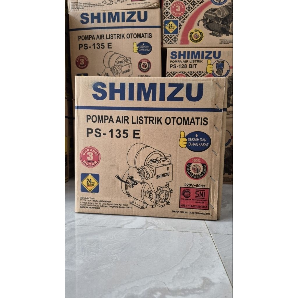 simizu poma air otomatis PS-135, simizu pompa air simizu PS-128 daya hisap kuat "TG"