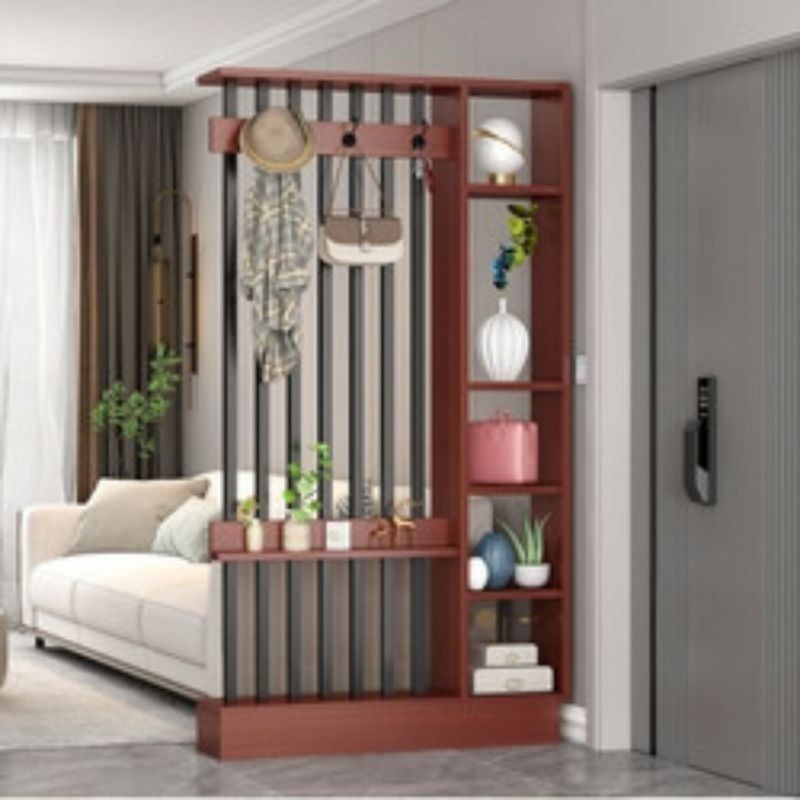 Rak Partisi Penyekat Ruangan Minimalis Tinggi | Sekat Ruang Tamu Modern Lebar 10 cm