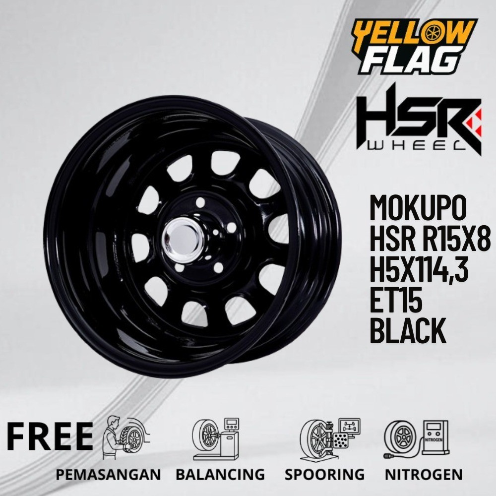 Velg mobil offroad r15 pelek daytona hsr mokupo ring 15 untuk L300 Innova kuda xtrail granmax dll