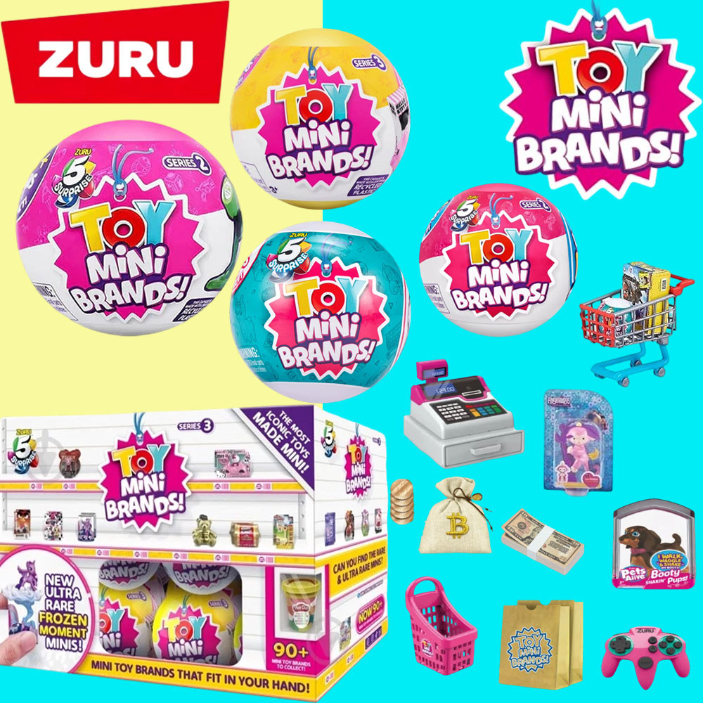 ZURU 5 Surprise Series 1 2  3 Supermarket series mini brands Miniature Novelty Toys Mystery Collecti