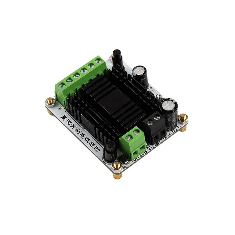 Pengemudi Motor Brush DC Dual Way H-bridge Motor Drive Module 10-36V Brush Motor Drive Board 2.5A Br