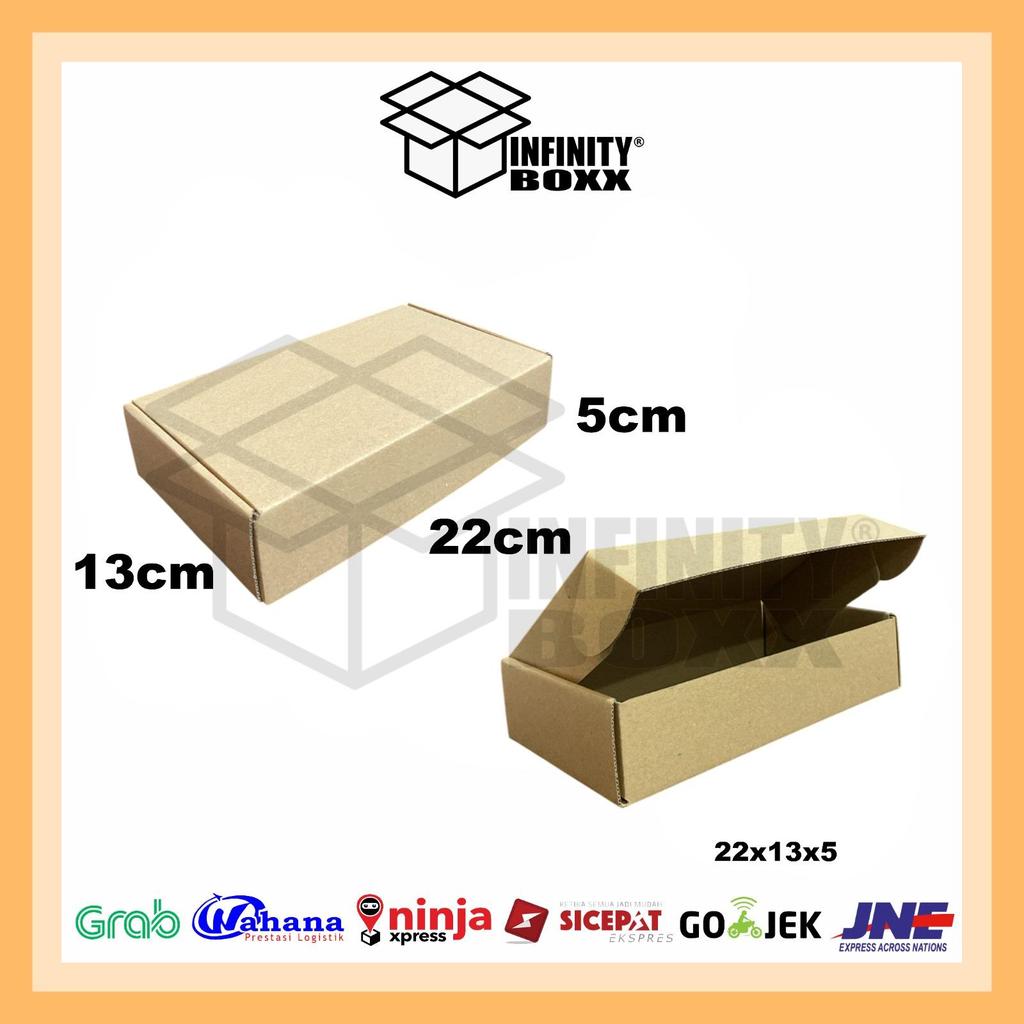 kotak kardus pizza box die cut ukuran 22x13x5