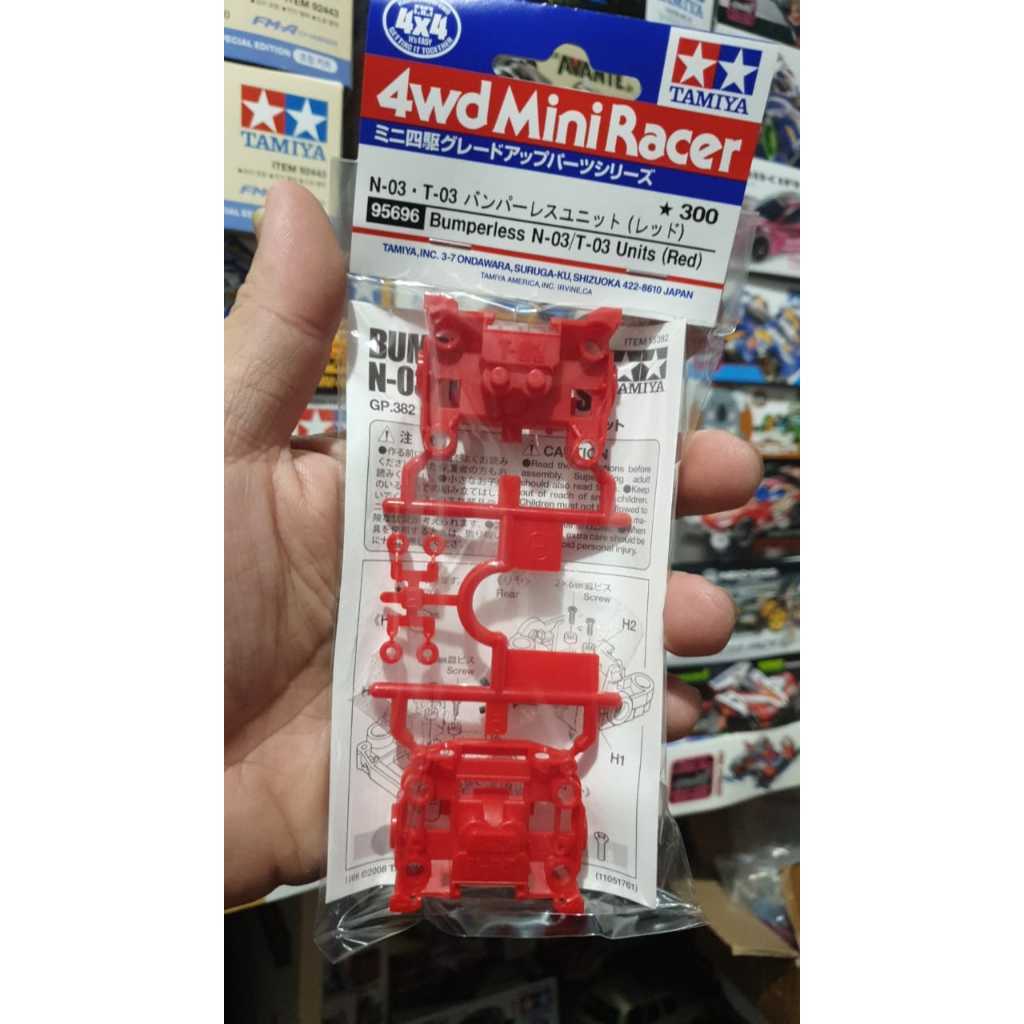 Tamiya Bumperless N-03/T-03 Units Red - 95696