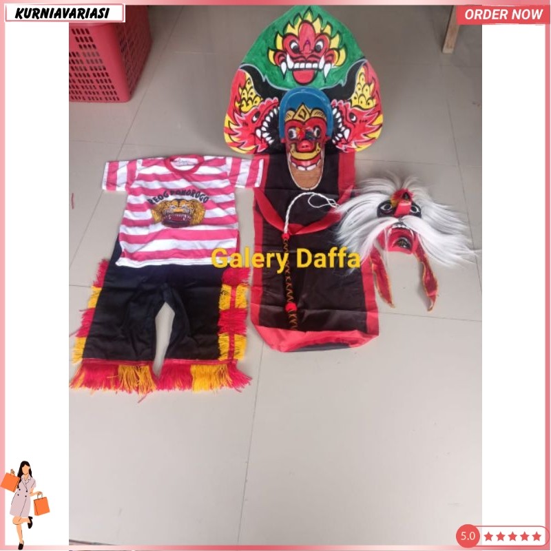 barongan. barongan anak. barongan murah. ganongan. topeng ganongan. bujangganong. baju reog. baju re