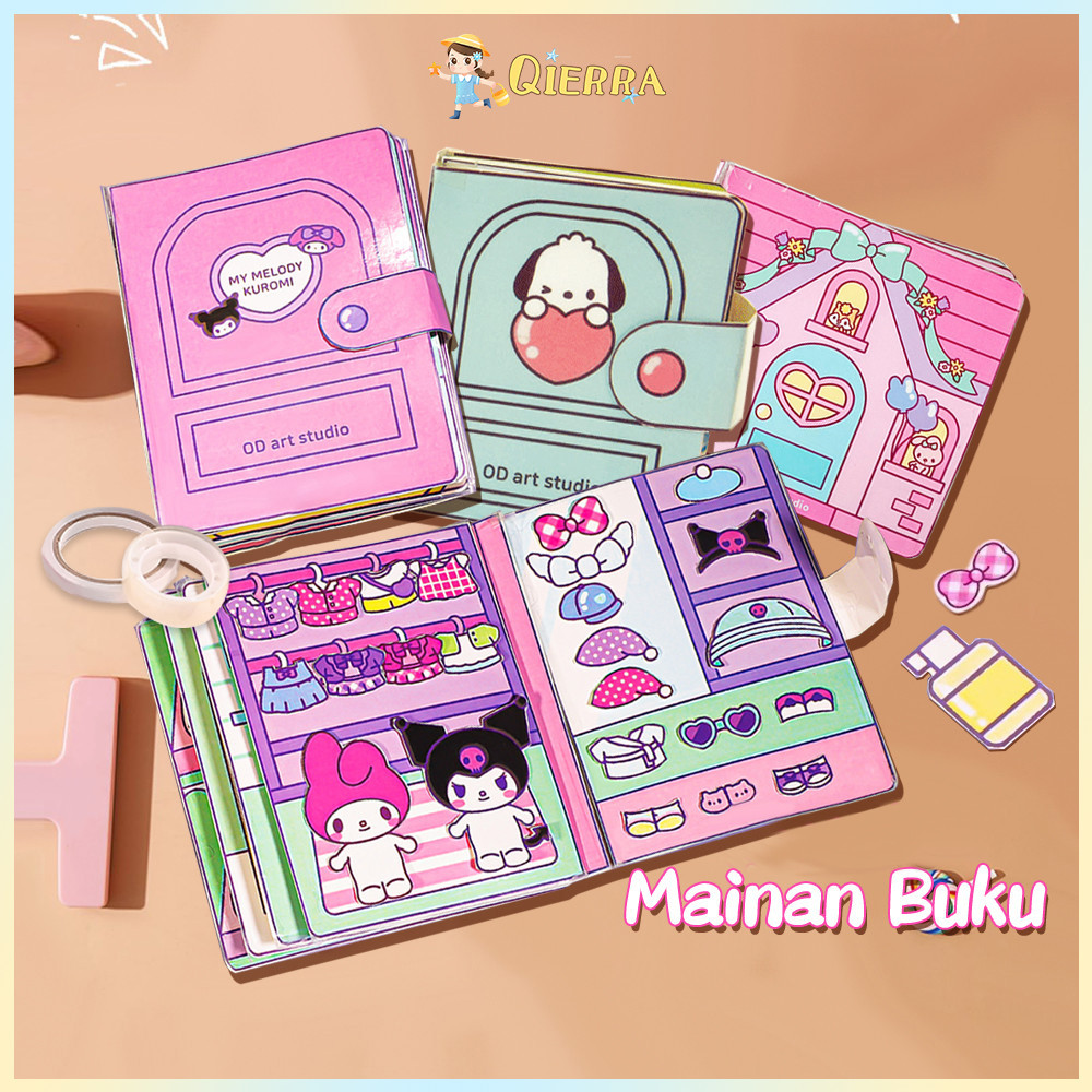 Qierra Quiet Book Paper Book Busy Book House Diy Mainan Edukasi Anak