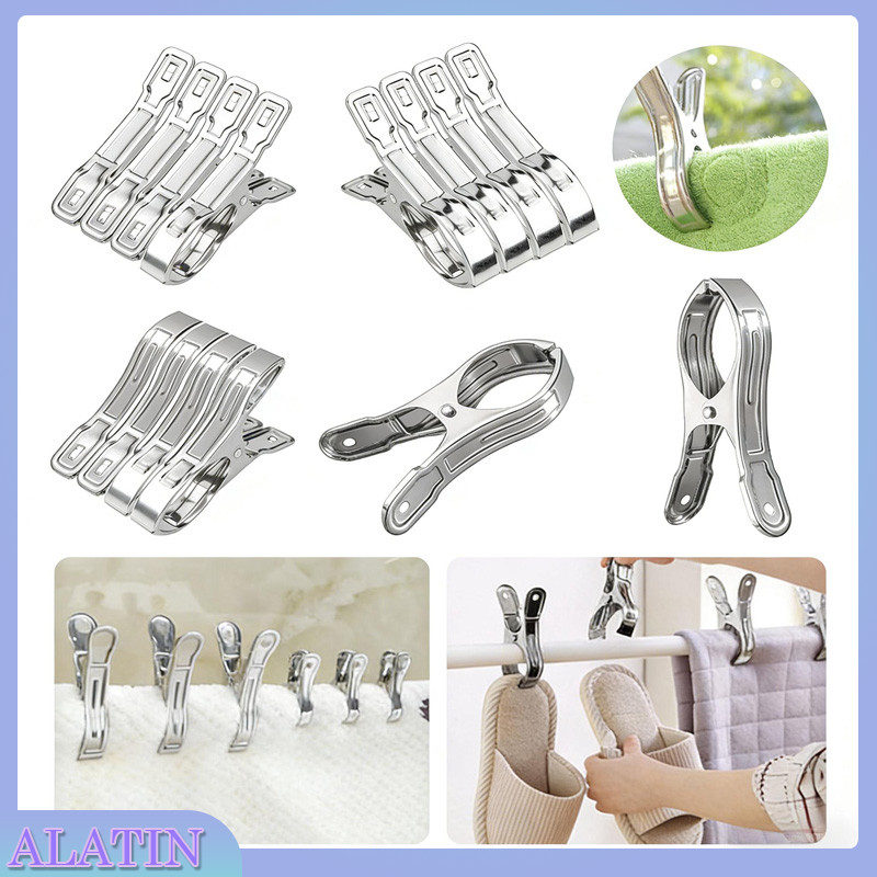 10PCS Jepitan Jemuran Baju Stainless/Jepitan Baju Stainless Penjepit Klip/Klip Penjepit Serbaguna / 