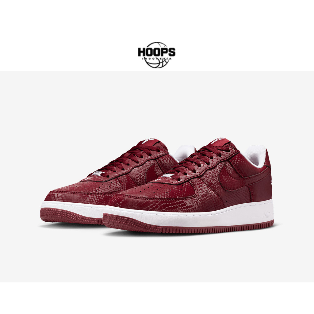 Sepatu Basket Pria Nike Kobe Bryant Air Force 1 Low "Lower Merion High Away" IB0018-600