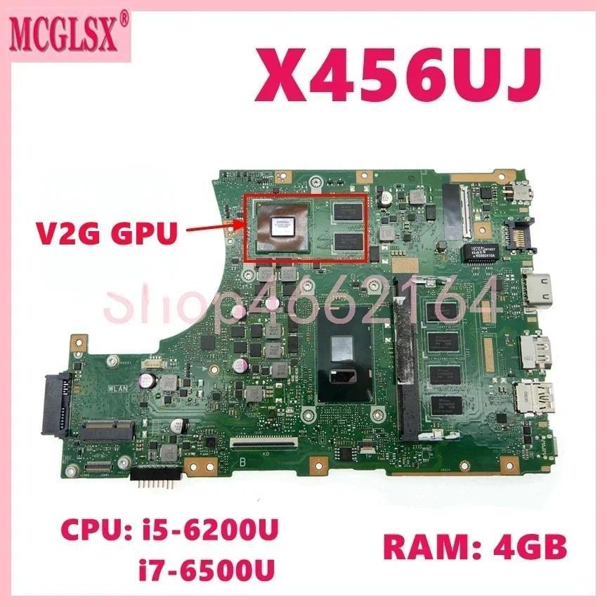X456UJ i3 i5 i7-6th Gen CPU 4GB-RAM V2G GPU Mainboard For Asus X456U X456UB X456UF A456U X456UQ X456