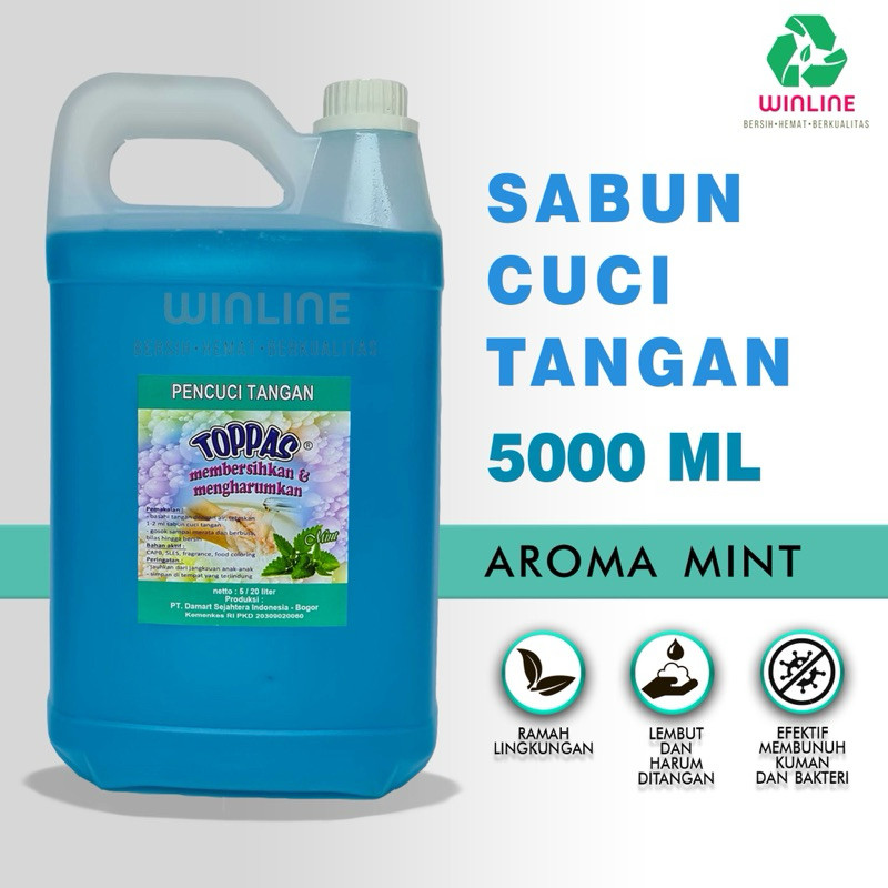 Sabun cuci tangan Toppas 5 liter