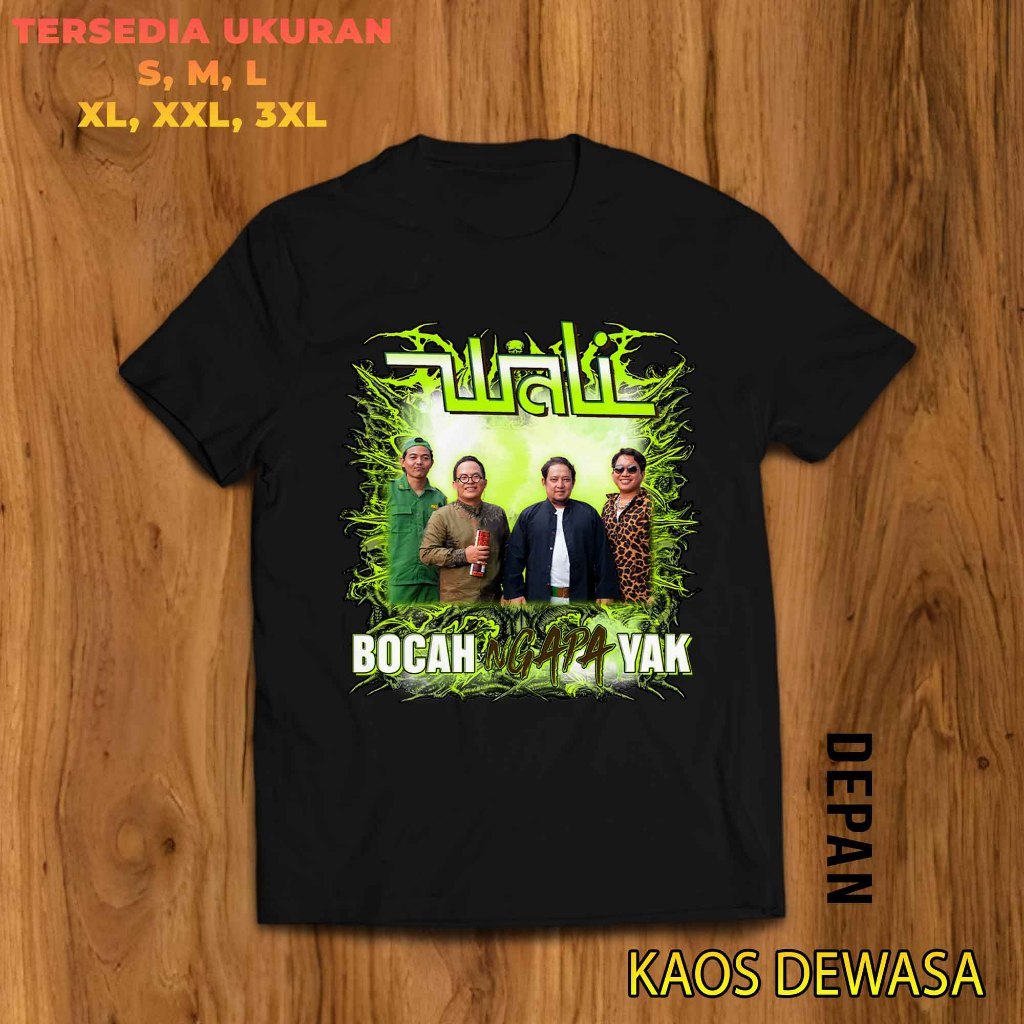 KAOS DISTRO BOOTLEG BAND WALI DESIGN TERBARU - TSHIRT VINTAGE WALI TERLARIS UNISEX