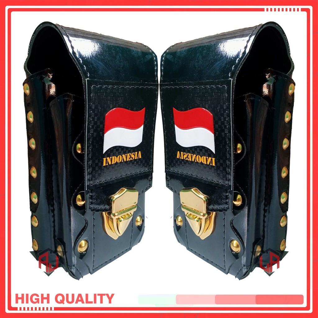 BE - Sarung Hp Pinggang Tactical Logo Bendera Indonesia