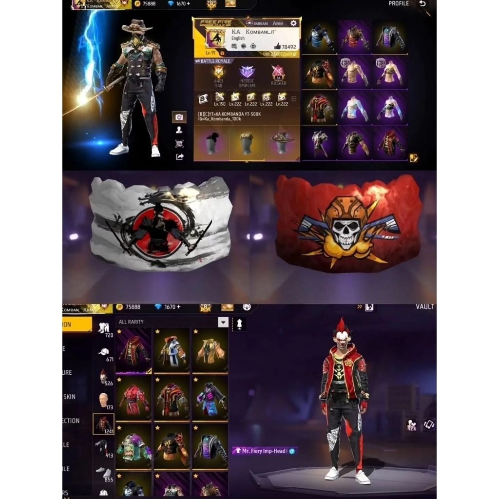 Bisa cod akun garena free fire sultan termurah dan terbaru