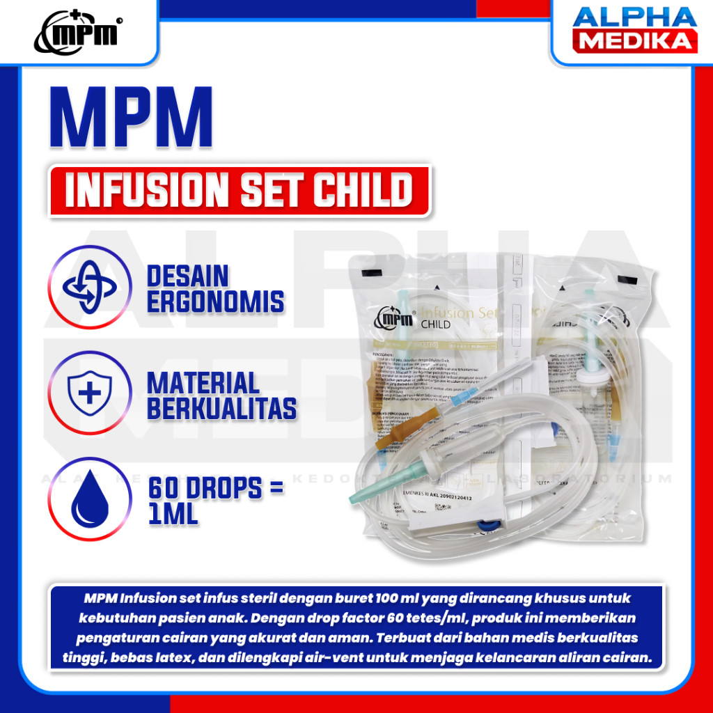 MPM - Infusion Set ANAK MPM / Infus Set Child MPM / Alat Selang Infus Set Child