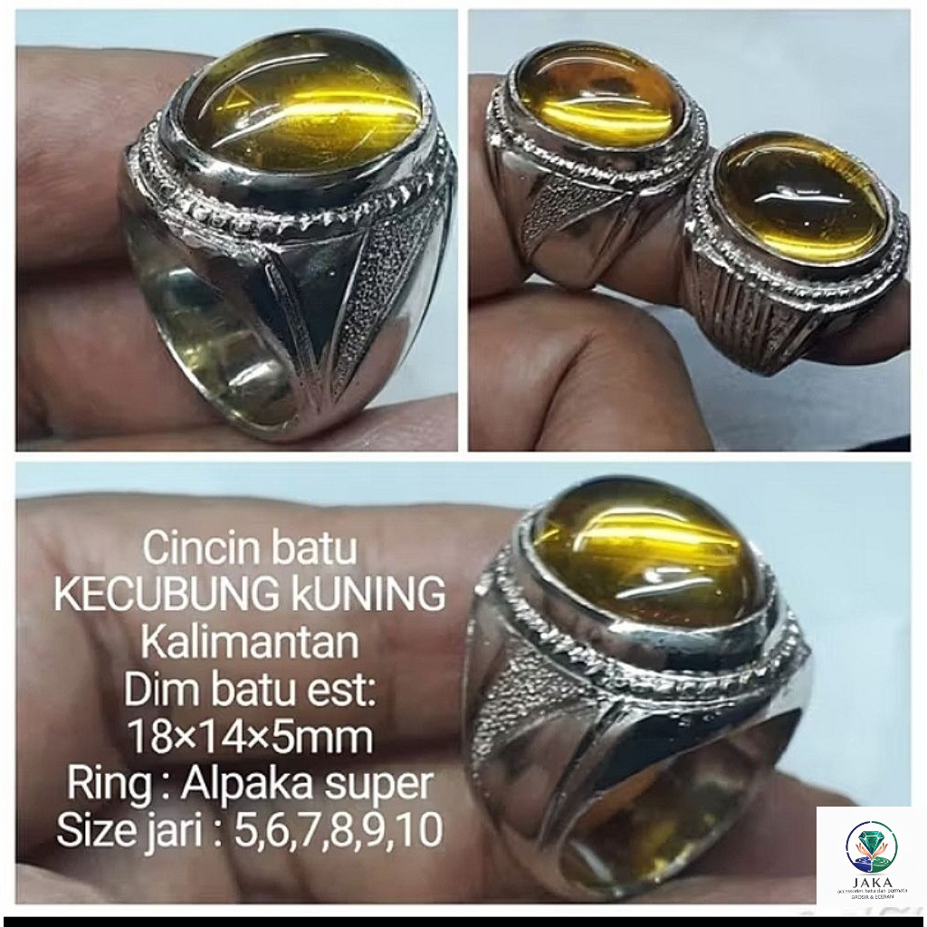 CINCIN BATU KECUBUNG KUNING KALIMANTAN A1