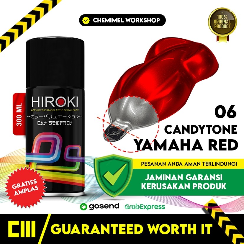 Cat Semprot Hiroki Yamaha Red Candytone Merah Yamaha