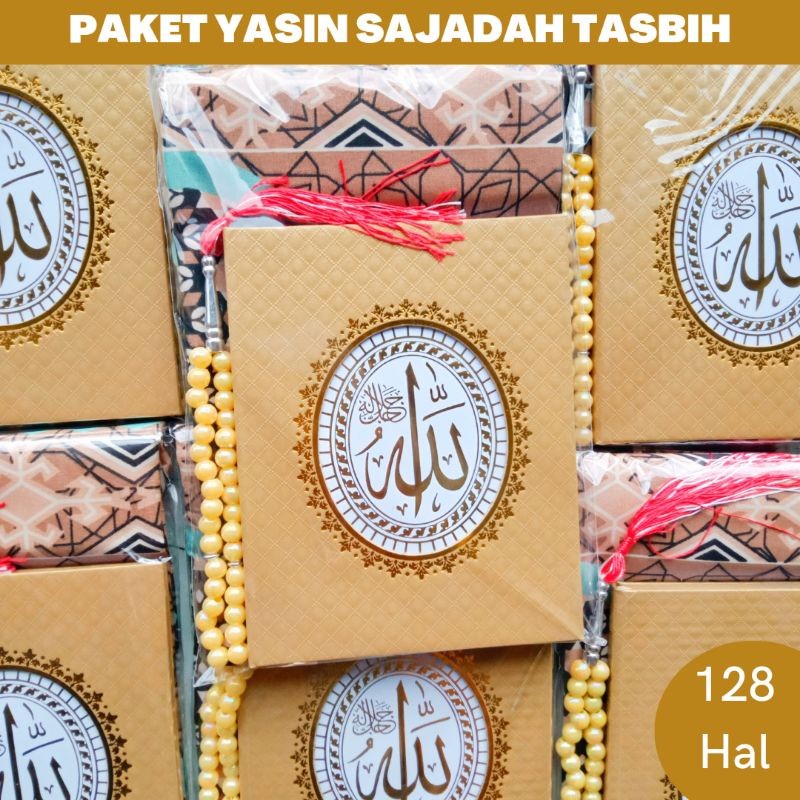 Souvenir Tahlilan Hampers Pengajian Sejadah Sajadah Buku Yasin dan Tahlil Tasbih / souvenir spesial 