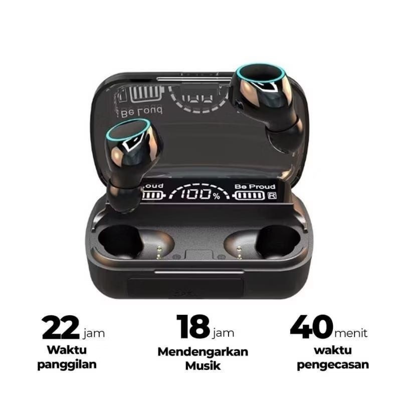 Premium Tws M30 Bluetooth Earphone TWS M30 Digital Indikator LED + Powerbank Bluetooth V5.1 Tws Gami