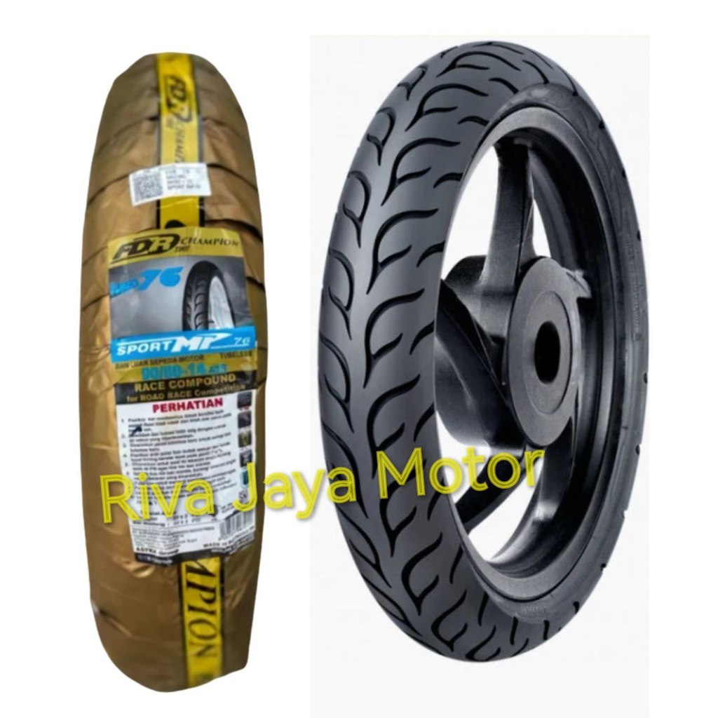 Ban Luar Motor Matic 90/80 Ring 14 90/80-14 Tubeless Beat Mio Fino Vario Aerox Soft Compound Mp 76 M