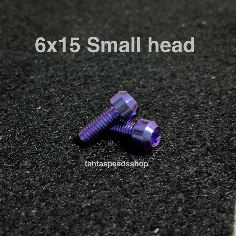 Baut small head 6x15 titanium original titanium probolt original vietnam