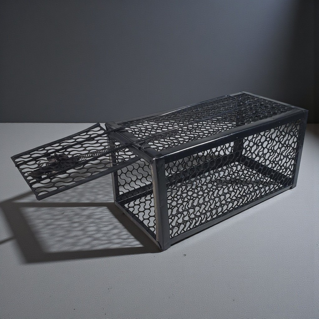 Jebakan Tikus Kandang Besi Perangkap Tikus yang Simpel Automatic Mousetrap  Jebakan Tanpa Menyiksa