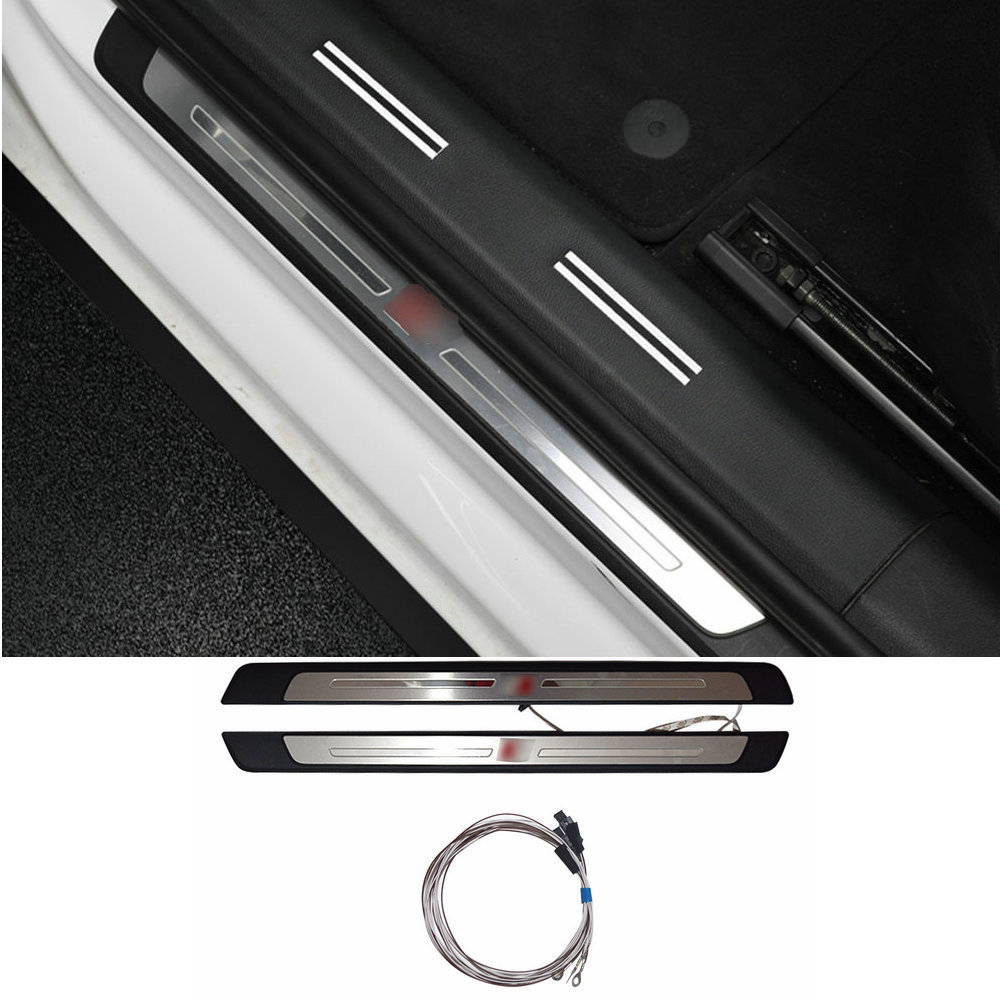 LCD welcome pedal with light side pedal light pedal car door pedal suitable for Au A4 B9 A5 B9 S4 S5